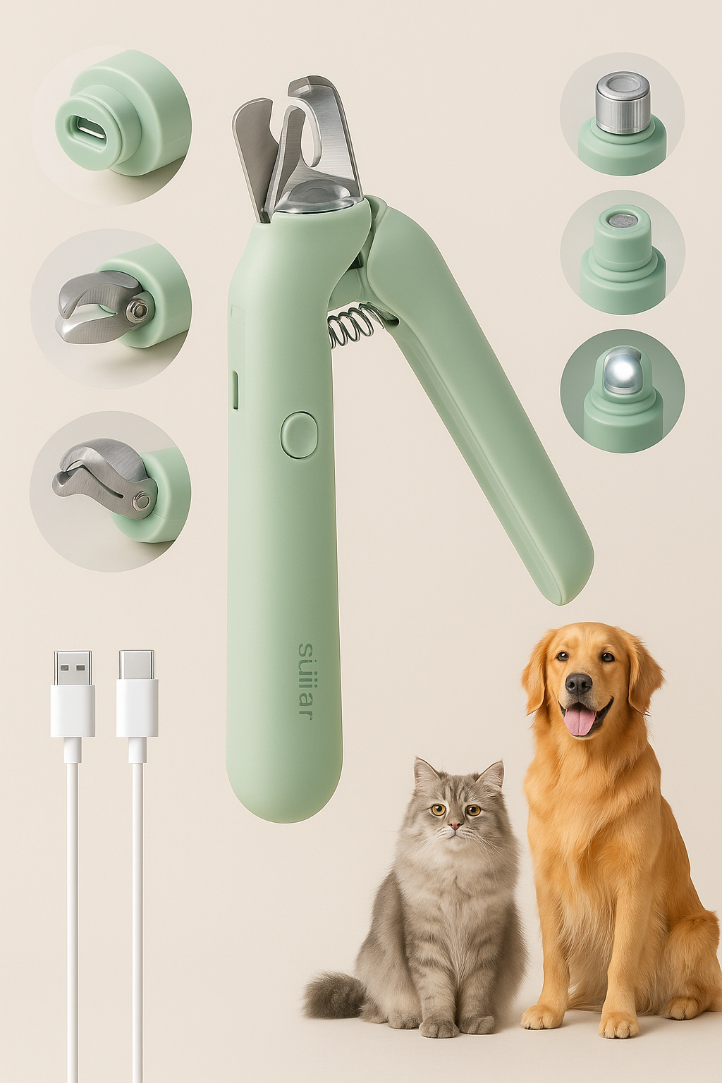 PediPaw - 2 in 1 Pet Nail Clipper