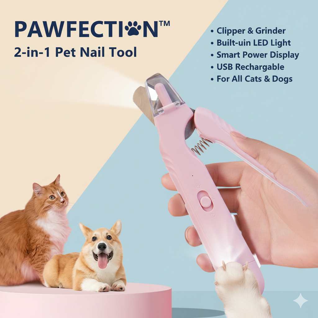 PediPaw - 2 in 1 Pet Nail Clipper